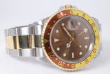 ROLEX 2004 TWO TONE GMT MASTER II ROOTBEER OYSTER 16713 WATCH ONLY