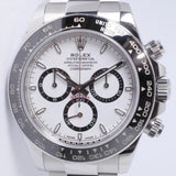 ROLEX 2024 DAYTONA STAINLESS STEEL & CERAMIC BEZEL WHITE DIAL 126500 BOX & PAPERS $34,950