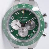 ZENITH CHRONOMASTER SPORT 'AARON RODGERS' GREEN CHRONOGRAPH WITH AUTOGRAPH BOX & PAPERS $8,500