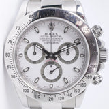 ROLEX 2009 DAYTONA STAINLESS STEEL WHITE DIAL 116520 BOX & PAPERS $22,500