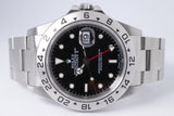 ROLEX 1997 EXPLORER II BLACK DIAL CASE MINT 16570 BOX & PAPERS