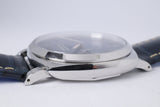 PANERAI RADIOMIR 1940 STAINLESS STEEL BLUE DIAL MINT LIKE NEW BOX & PAPERS $6,200