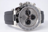 ROLEX NEW 2026 WHITE GOLD DAYTONA OYSTER FLEX SILVER DIAL "GHOST" 126519LN BOX & PAPER