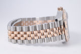ROLEX 2024 DATEJUST 31 TWO TONE ROSE GOLD CHOCOLATE DIAMOND VI DIAL 278341 BOX & PAPERS $16,500