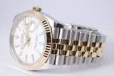 ROLEX NEW 2026 DATEJUST 36 TWO TONE WHITE DIAL JUBILEE 126233 BOX & PAPERS