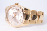 ROLEX ROSE GOLD DAY DATE 36 SUNDUST PINK ROMAN DIAL OYSTER BRACELET 118235 UNPOLISHED BOX & PAPERS