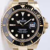 ROLEX 2021 41mm YELLOW GOLD SUBMARINER 126618 BOX & PAPERS $37,500