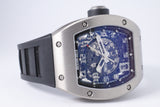 RICHARD MILLE RM010 TITANIUM MINT COMPLETE SET, SERVICE PAPERS, BOX & PAPERS $112,500