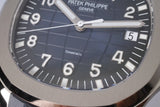 PATEK PHILIPPE NEW 2022 WHITE GOLD AQUANAUT BLUE DIAL "TIFFANY & CO" STAMPED 5168G BOX & PAPERS $189,000