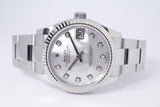 ROLEX 31mm DATEJUST FLUTED BEZEL OYSTER BRACELET MOTHER OF PEARL DIAMOND DIAL 278274 MINT BOX & PAPERS $12,500