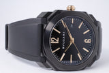 BVLGARI OCTO SOLOTEMPO BLACK DLC 102581 MINT, BOX SET $3800