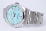 ROLEX 2022 OYSTER PERPETUAL 36 TURQUOISE TIFFANY BLUE 126000 BOX & PAPERS $14,500
