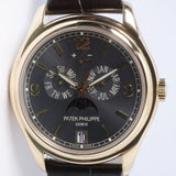 PATEK PHILIPPE YELLOW GOLD ANNUAL CALENDAR SUNBURST SLATE DIAL 5146J WATCH ONLY