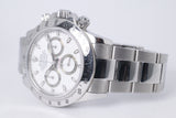 ROLEX 2009 DAYTONA STAINLESS STEEL WHITE DIAL 116520 BOX & PAPERS