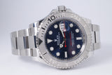 ROLEX 2021 YACHTMASTER STAINLESS STEEL & PLATINUM BLUE DIAL 126622 BOX & PAPERS $12,500