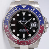 ROLEX WHITE GOLD GMT MASTER II RED & BLUE CERAMIC PEPSI MINT BOX & PAPERS 116719