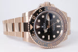 ROLEX 2023 EVEROSE GOLD ROOTBEER GMT 126715 BOX & PAPERS