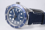 TUDOR 2022 BLACK BAY 58 BLUE ON ON STRAP 79030B MINT BOX & PAPERS