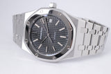 AUDEMARS PIGUET ROYAL OAK STAINLESS STEEL, PLATINUM BEZEL, SOGO & SEIBU ANNIVERSARY LIMITED EDITION 15300ST BOX & PAPERS