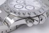 ROLEX ZENITH DAYTONA COSMOGRAPH WHITE DIAL U SERIAL "SWISS MADE" DIAL 16520 BOX & PAPERS