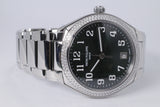 PATEK PHILIPPE NEW TWENTY 4 AUTOMATIC STAINLESS STEEL GREEN DIAL DIAMOND BEZEL 7300/1200A-011 BOX & PAPERS