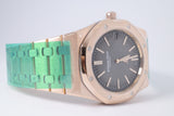 AUDEMARS PIGUET  ROSE GOLD ROYAL OAK ULTRA THIN JUMBO 16202OR BOX & PAPERS