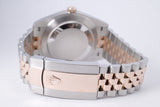 ROLEX 2020 DATEJUST 41 TWO TONE ROSE GOLD CHOCOLATE DIAMOND DIAL JUBILEE BRACELET 126331 BOX & PAPERS