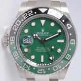 ROLEX NEW 2025 WHITE GOLD GMT MASTER II "LEFTY" "DESTRO" GREEN DIAL 126729 BOX & PAPERS126729VTNR $49,500
