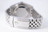 ROLEX DATEJUST 41 GREY RHODIUM DIAMOND DIAL JUBILEE BRACELET 126334 BOX & PAPERS