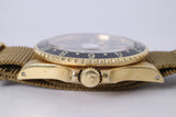 ROLEX VINTAGE YELLOW GOLD GMT MASTER NIPPLE DIAL 16758 WATCH ONLY