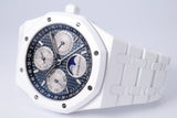 AUDEMARS PIGUET 41mm ROYAL OAK WHITE CERAMIC PERPETUAL CALENDAR 26579CB BOX & PAPERS $299,975