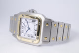 CARTIER TWO TONE SANTOS AUTOMATIC  REF 2961 BOX & PAPERS $4,250