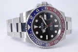 ROLEX 2021 STAINLESS STEEL CERAMIC GMT MASTER II 126710BLRO PEPSI OYSTER WATCH ONLY $20,500