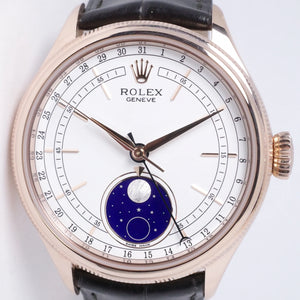 ROLEX 2022 ROSE GOLD CELLINI MOONPHASE LIKE NEW 50535 BOX & PAPERS $23,975