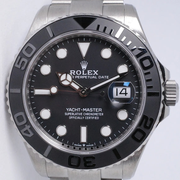 ROLEX NEW TITANIUM YACHTMASTER 42 226627 BOX & PAPERS