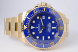 ROLEX 2024 YELLOW GOLD SEA-DWELLER DEEPSEA BLUE 136668 BOX & PAPERS