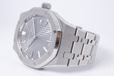 AUDEMARS PIGUET 2023 37mm ROYAL OAK GREY DIAL 15550ST BOX & PAPERS