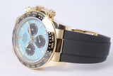 ROLEX 2026 NEW YELLOW GOLD DAYTONA OYSTER FLEX TIFFANY TURQUOISE DIAL 126518LN BOX & PAPERS