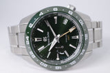 GRAND SEIKO SPRING DRIVE GMT GREEN CERAMIC BEZEL SBGE257 BOX & PAPERS