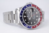 ROLEX 1990 GMT MASTER PEPSI, TRITIUM DIAL 16700 WATCH & CPO CARD