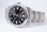 ROLEX 2024 41mm OYSTER PERPETUAL BLACK DIAL MINT 124300 BOX & PAPERS