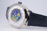 PATEK PHILIPPE NEW 2025 WHITE GOLD WORLD TIME COMPLICATION CLOISEONNE DIAL 5231G BOX & PAPERS $106,000