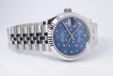 ROLEX NEW 2024 DATEJUST 31 BLUE FLORAL DIAMOND DIAL 278274 BOX & PAPERS $12,975
