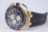 AUDEMARS PIGUET 2017 44mm ROSE GOLD ROYAL OAK OFFSHORE 26401RO BOX & PAPERS