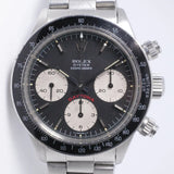 ROLEX VINTAGE STAINLESS STEEL DAYTONA 6263 BLACK DIAL BIG RED $87,975