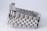 ROLEX 2025 DATEJUST 36 STAINLESS STEEL WHITE ROMAN DIAL WHITE GOLD FLUTED BEZEL, JUBILEE BRACELET 126234 BOX & PAPERS $10,500