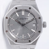 AUDEMARS PIGUET 2023 37mm ROYAL OAK GREY DIAL 15550ST BOX & PAPERS