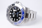 ROLEX 2013 GMT CERAMIC MASTER II "BATMAN" OYSTER BRACELET 116710 BOX & PAPERS $14,500