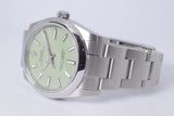ROLEX 2025 NEW 34mm OYSTER PERPETUAL PISTACHIO DIAL 124200 BOX AND PAPERS $8,500