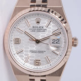 ROLEX 2026 LAND-DWELLER 36 EVEROSE GOLD 127235 BOX & PAPERS $51,500